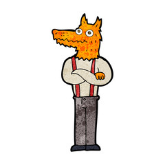 cartoon funny fox