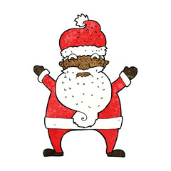 cartoon stressed out santa
