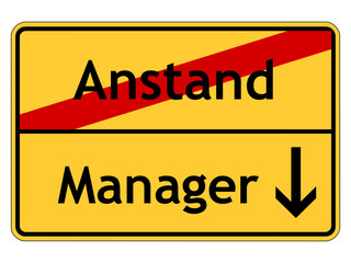 Obraz premium Manager und der Anstand