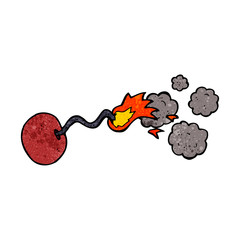 cartoon round bomb