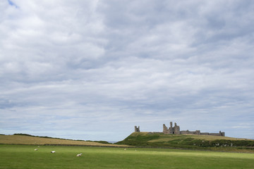 Fototapeta na wymiar Dunstanburgh castle, Northumberland