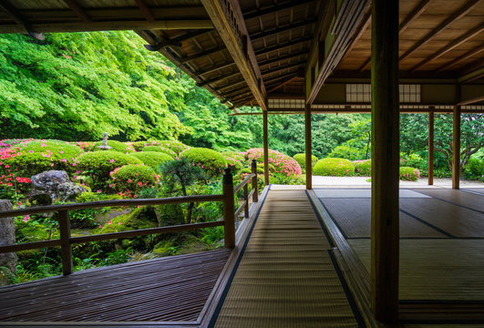 京都　詩仙堂　日本庭園