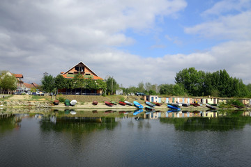 Fototapeta premium serbian fishing village