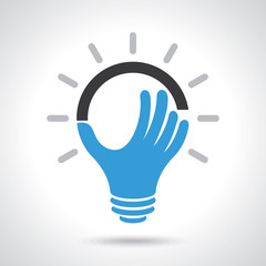 reach idea with human hand