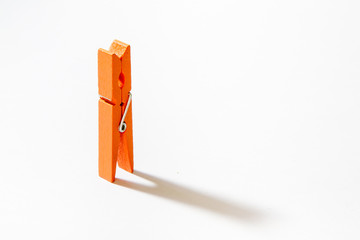 Orange clothes peg