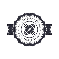 American Football vintage emblem, logo, sign, badge, vector illustration