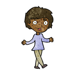 cartoon confused woman