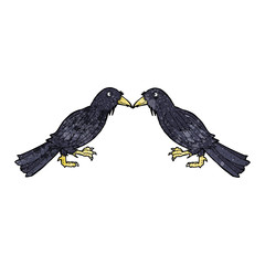 cartoon crows
