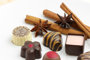 Various chocolates