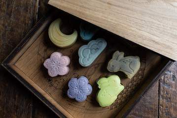 Rabbit and Moon Custard Cake