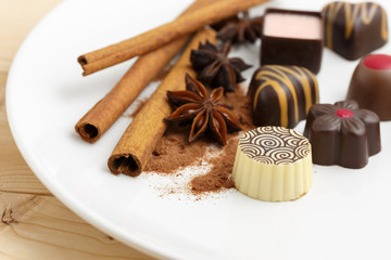 Various chocolates