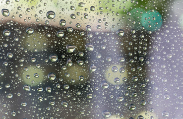 water drop on window