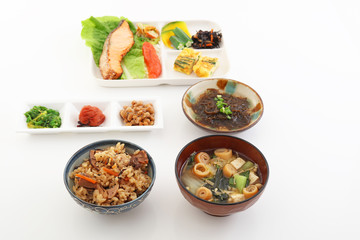 おいしそうな和風朝食