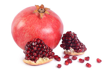 The fresh pomegranate as a background