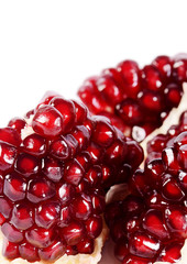 The fresh pomegranate as a background