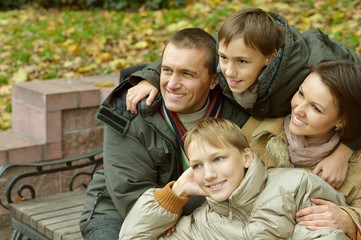 Portrait of happy family 