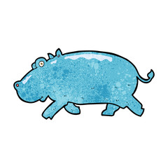 cartoon hippopotamus