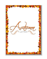 Autumn letterhead background