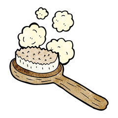 cartoon old brush