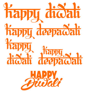 Happy Diwali lettering