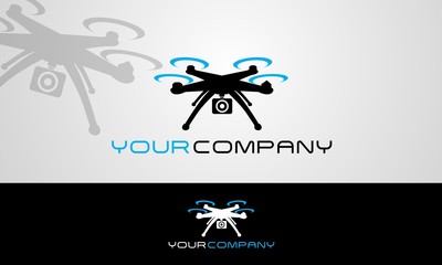 Naklejka premium Drone Logo 2