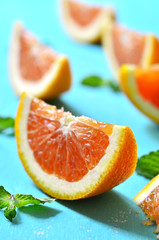 Citrus fruit slice.