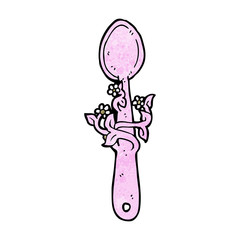 cartoon wooden spoon