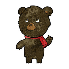 cartoon cute black bear
