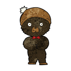 cartoon little black bear