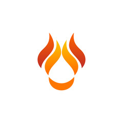 Oil and Gas Fire Logo
