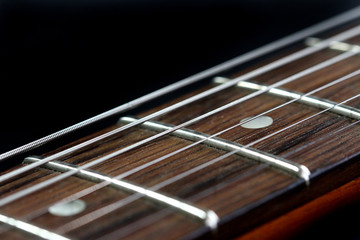 E-Gitarre Saiten close-up