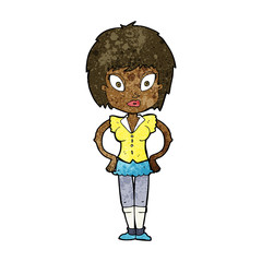 cartoon pretty girl