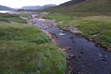 Fototapeta na wymiar Schottische Highlands bei Loch Cluanie