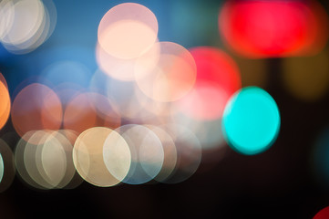 blurred city lights