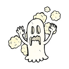 cartoon spooky ghost