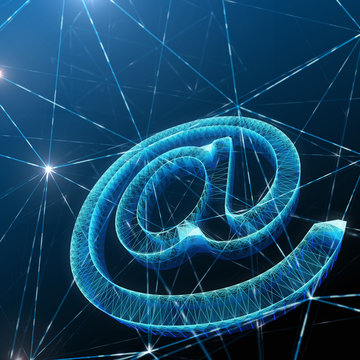  Abstract Background with E-mail Communication Concept. 