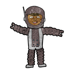 cartoon astronaut