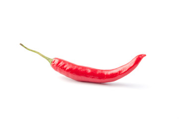 red hot chili pepper isolated on a white background