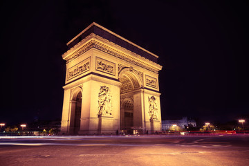 Obraz na płótnie Canvas Arc de Triomphe Paris city - Arch of Triumph