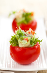 Stuffed tomatoes.