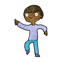 cartoon boy pointing