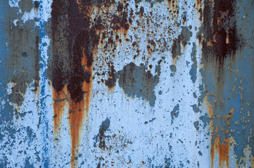 Texture of rusty metal wall