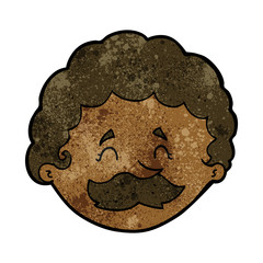 cartoon man with mustache