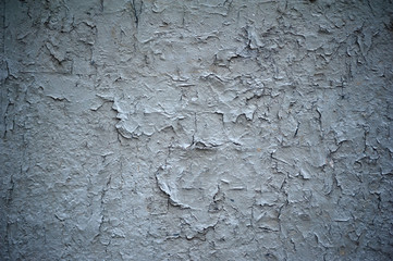 Texture of old wall covered with gray stucco