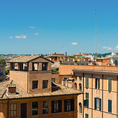 view of panorama Rome, Italy, skyline