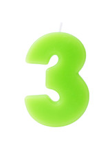 Birthday candle isolated