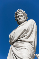 Dante's statue in Florence - Italy