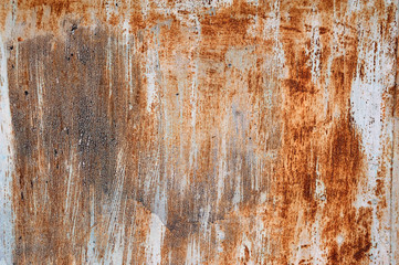 Texture of rusty metal wall