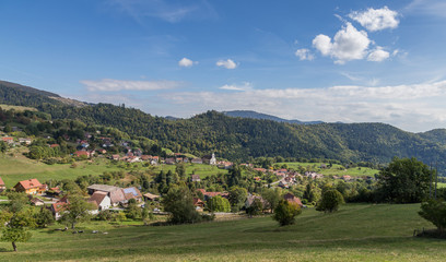 Fototapeta na wymiar Village d'Alsace