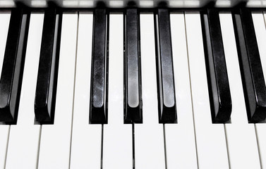 Naklejka premium Close up of Piano Keys